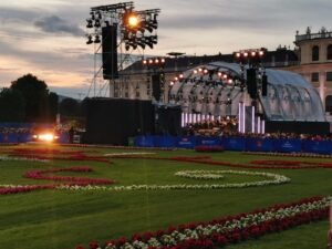 Koncert v schönbrunnských záhradách